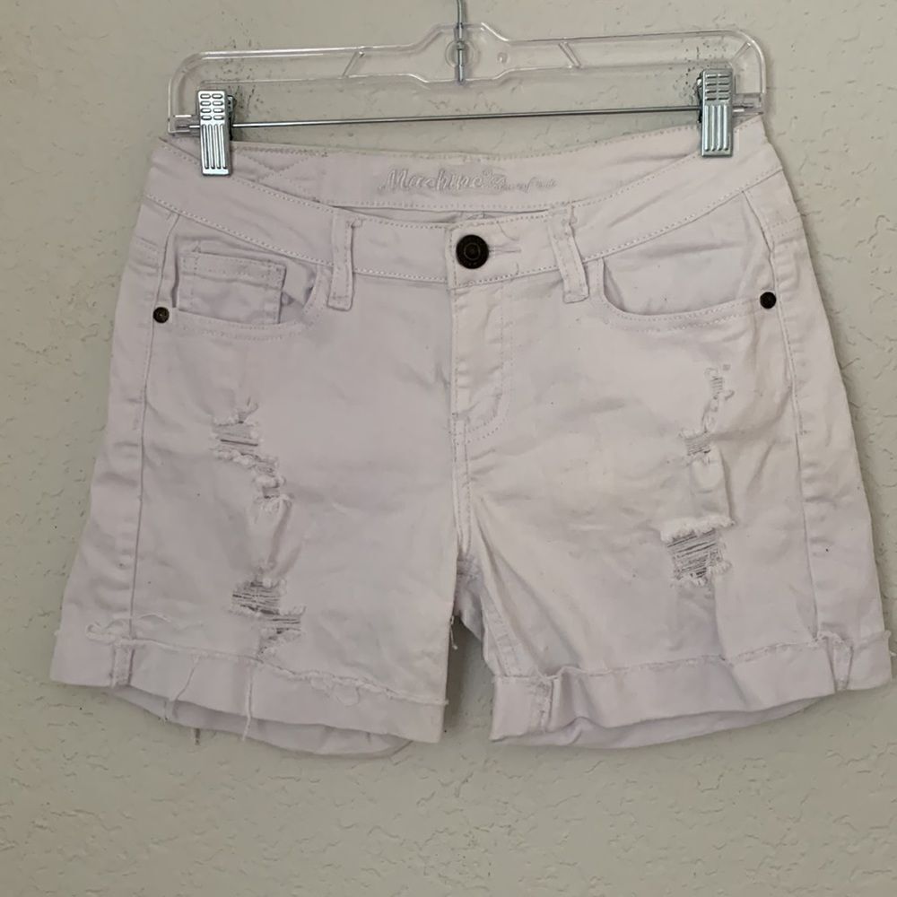 Machine Distressed Women’s Denim Shorts Size 28/ M